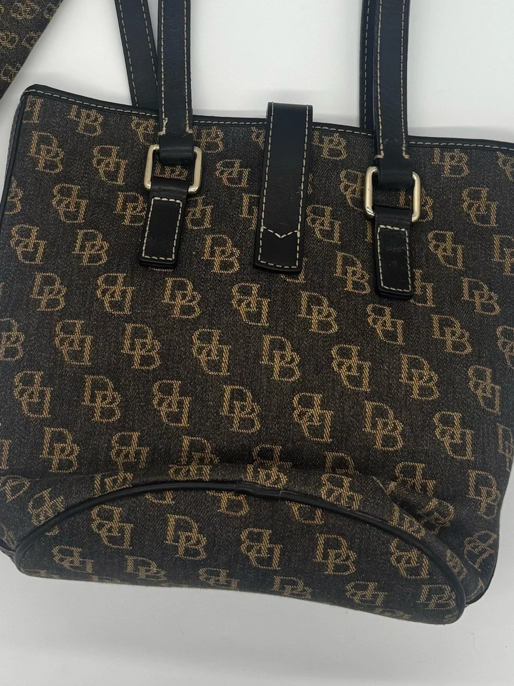 Dooney & Bourke Brown Signature Tote with Wallet
